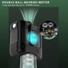 Mini Portable Waist Fan, Clip on Belt Fan, with Tactical Flashlight & SOS Signal, Personal Shirt Fan Clip for Camping, Hiking, Outdoor Working, Rechar