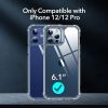 ESR Air Armor Compatible with iPhone 12 Case/Compatible with iPhone 12 Pro Case [Military-Grade Drop Protection] [Shock-Absorbing Corners] [Anti-Yello