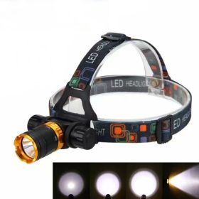 Strong Light T6 Diving Headlight Magnetic Switch Waterproof Headlight (Color: Black)