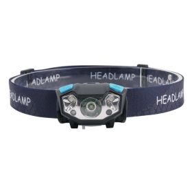 Usb Charging Induction Headlight High-power Glare Waved Induction Camping Light (Option: as shown)