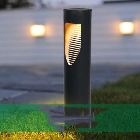 Solar Outdoor Lawn Light Led Villa Garden Garden Flood Light European Style (Color: Black)