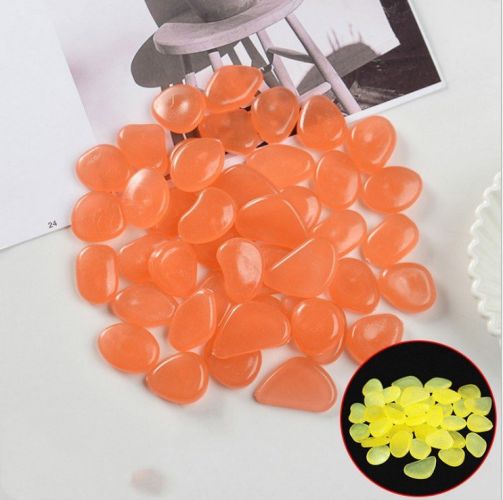 100 Luminous Stones Fluorescent Aquarium Pebbles Fish Tank Garden Luminous Stones