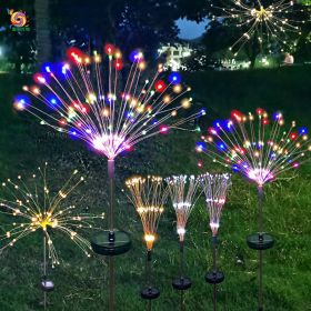 Firework Lights Christmas Outdoor Led Holiday Sky Starry Lights (Option: Warm White-120cm-2Modes)