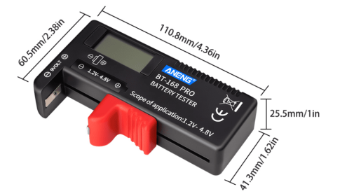 High-precision Digital Display Battery Measuring Instrument (Color: Black)
