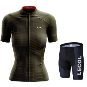 Summer Short-Sleeved Suspenders Cycling Jersey Suit Mountain Biking Road Team (Option: 6 Style-XL)