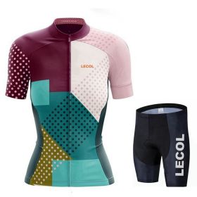 Summer Short-Sleeved Suspenders Cycling Jersey Suit Mountain Biking Road Team (Option: 9 Style-S)