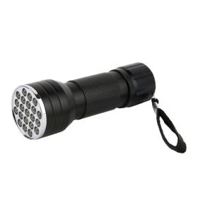 21LED Aluminum Alloy Ultraviolet Flashlight Scorpion Lamp UV Multi-function Security (Option: Default)