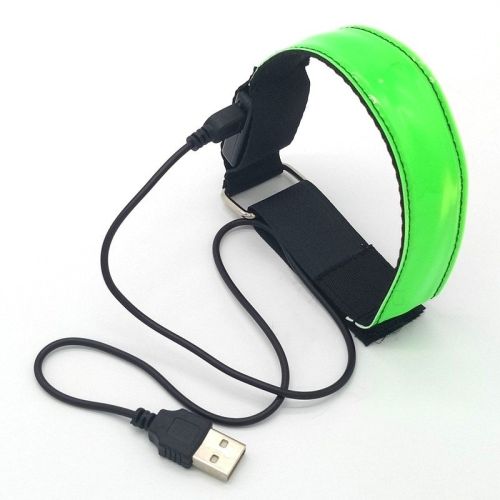 Luminous running arm belt