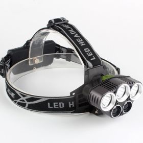 Fixed Focus Strong Light Long-range Outdoor Camping Lighting Head-mounted (Option: as shown)