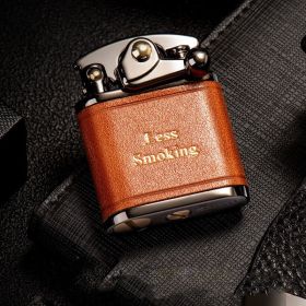 Kerosene Lighter Men's High-end Creativity (Option: Light Brown)