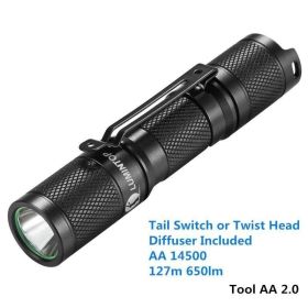 Premium Handy Flash Light (Option: Black with battery)