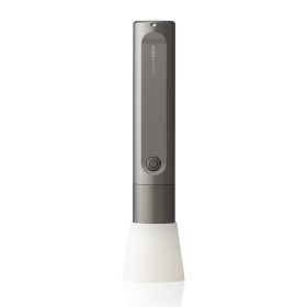 Aluminum Alloy Bright Outdoor Multi-function Flashlight (Color: Grey)