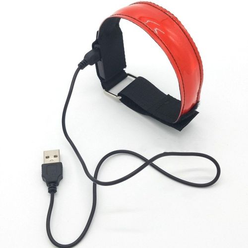 Luminous running arm belt