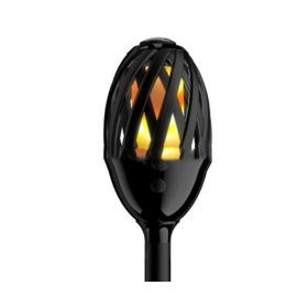 Flame Atmosphere Insert Torch, Atmosphere Lamp, Camping Beach Lamp (Color: Black)