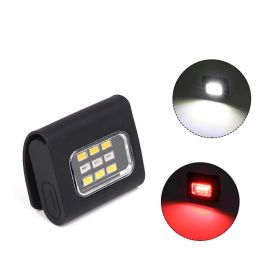 Outdoor Night Running Flashing USB Rechargeable Sports Warning Light (Color: Black)