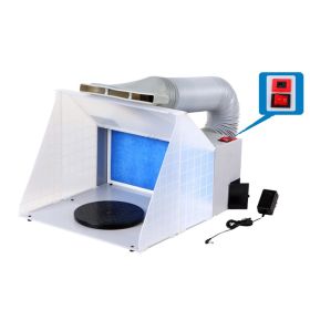 Model Color Exhaust Fan Paint Seal Mist Absorber Spray Box Workbench (Option: E420DCK-UK)