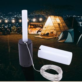 Outdoor Camping Light Charging Ultra-long Life Battery Multifunction (Option: Black 1200 MA Battery)
