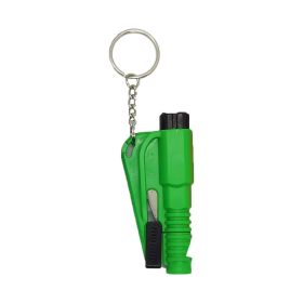 Personalized Mini Self Defense Keychains Suitcase Set Custom Combo Available (Color: Green, Style: Window Breaker)