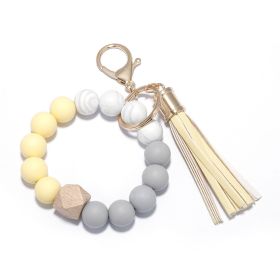 Personalized Mini Self Defense Keychains Suitcase Set Custom Combo Available (Color: Yellow, Style: Bead Bracelet)
