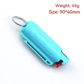 Personalized Mini Self Defense Keychains Suitcase Set Custom Combo Available (Color: Teal, Style: Pepper Spray)