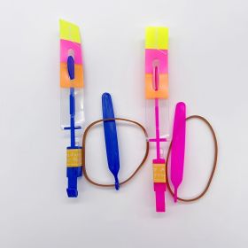 5pcs Magical LED Lights, Random Colors, Flying Arrows, Rocket Helicopters, Flying Toys, Party Fun Gifts, Slingshot Flying Helicopters, Birthday/Thanks (Quantity: 2pcs)