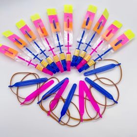 5pcs Magical LED Lights, Random Colors, Flying Arrows, Rocket Helicopters, Flying Toys, Party Fun Gifts, Slingshot Flying Helicopters, Birthday/Thanks (Quantity: 10pcs)