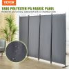 VEVOR Room Divider, Room Dividers and Folding Privacy Screens, Fabric Partition Room Dividers for Office, Bedroom, Dining Room, Study, Freestanding