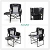 Camping Directors Chair, Heavy Duty,Oversized Portable Folding Chair with Side Table, Pocket for Beach, Fishing,Trip,Picnic,Lawn,Concert Outdoor Folda